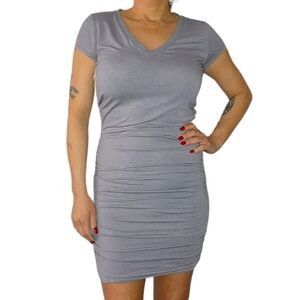 Athleta Mini Body-Con Dress Grey Size X Small
